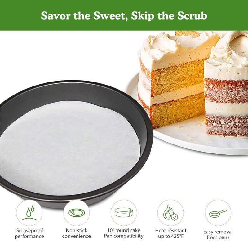 Regency Wraps Parchment Paper Circles For Round Cake Pans, Greaseproof Liners for Non-Stick Baking, 9" (Pack of 50), White - Image 3